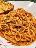 4-Cheese Beefy Spaghetti