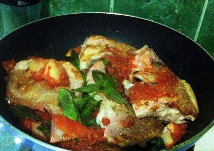 Cara buat Kakap merah saus tomat (ala diet) 😍 yang nikmat dan Mudah Dibuat