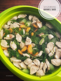 Foto resep 91. Sayur Bening Bayam dan Baso