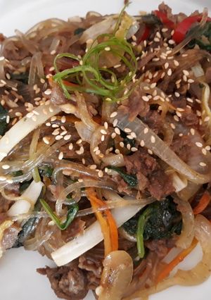 Foto resep Japchae Ala-Ala Korea