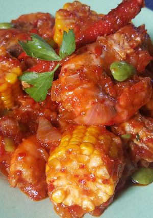 Foto resep Udang Saos Padang