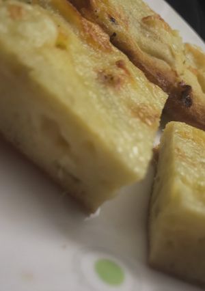 Una foto de Sopa paraguaya (con harina “pan”)