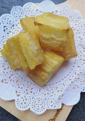 Foto resep Singkong goreng empuk merekah