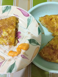 Foto resep Omelet makaroni sayur