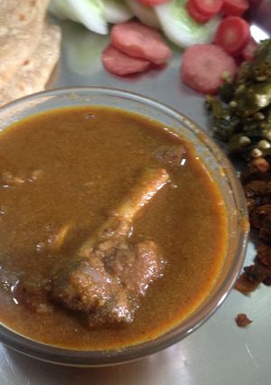 A picture of Mutton Curry.