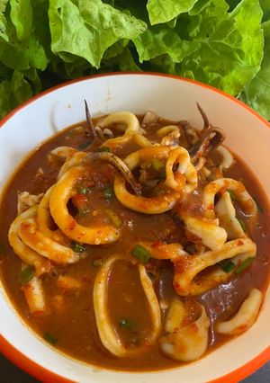 Foto resep Cumi saus ekstra pedas🌶