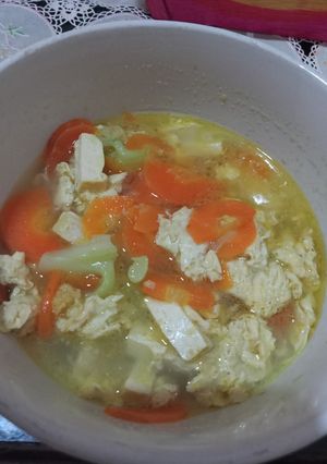 Foto resep Soup Telor Tahu MPASI 11 month