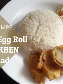 Foto resep Chicken Egg Roll + Salad ala HOKBEN | No Blender/Foodprocessor