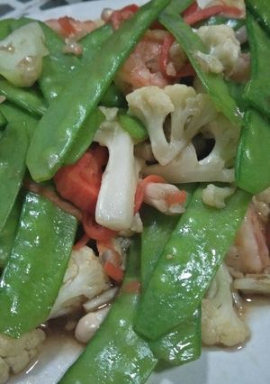 รูปของ ผัดผักรวมใส่กุ้ง