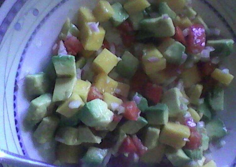 Avocado mango salsa