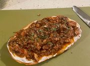 A picture of sardines on toast