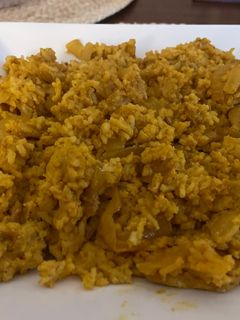 Una foto de Pollo al curry