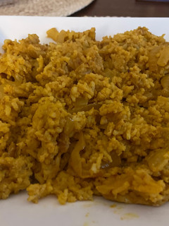 Una foto de Pollo al curry