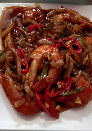 Foto resep Udang saos Inggris