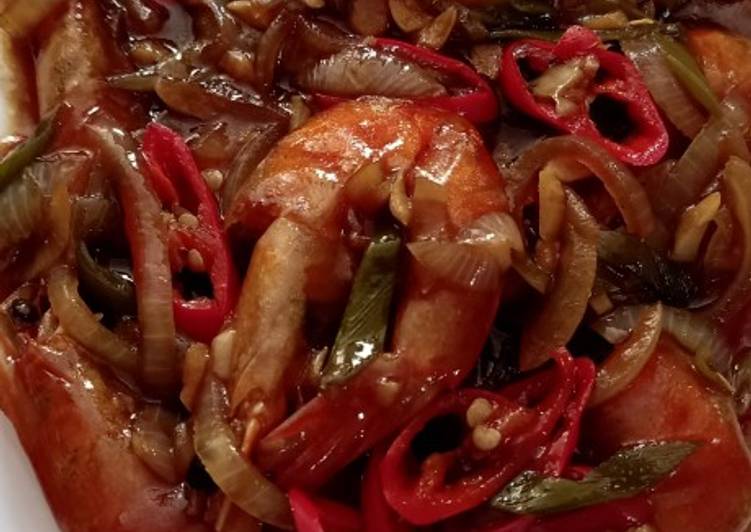 Resep Udang saos Inggris yang praktis
