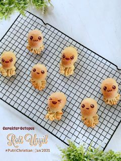 Foto resep Roti Unyil Caracter Octopus