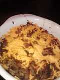 Leftover cheese steak casserole