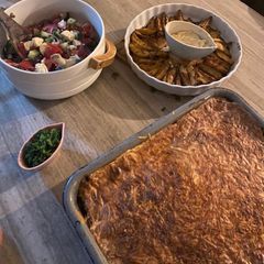 A picture of Homemade Moussaka.