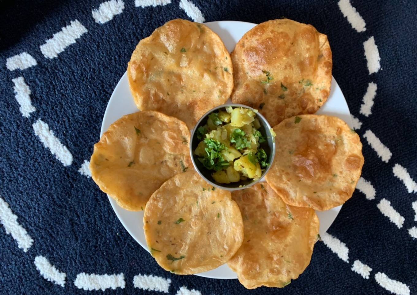 Aloo Puri with Dry aloo sabzi