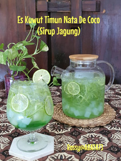 Foto resep Es Kuwut Timun Nata De Coco (Sirup Jagung)