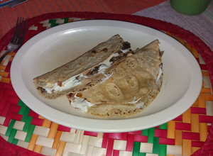Una foto de Quesadillas de champiñones