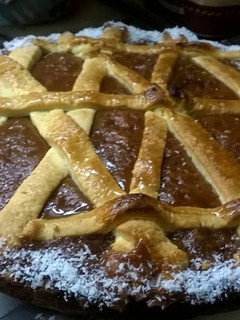 Una foto de Pasta frola de dulce de leche masa sin manteca
