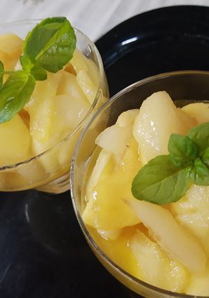 Una foto de Frutas flambeadas expres