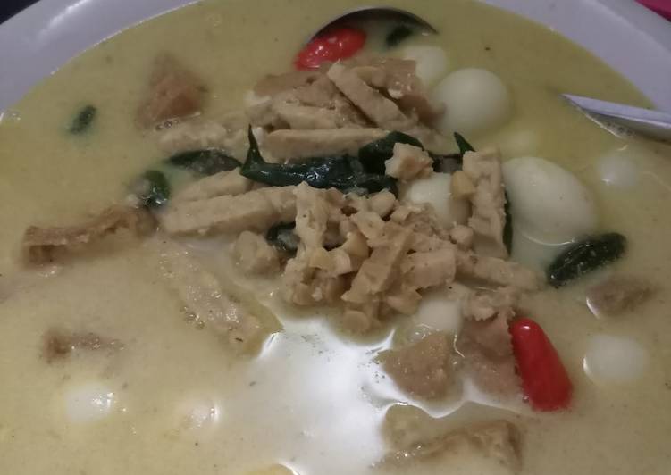 Cara Gampang Menyiapkan Tahu santan cabe ijo komplit😁, Enak