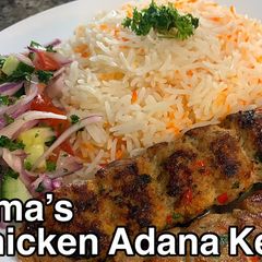 A picture of Chicken Adana Kebab.
