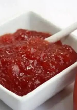 Una foto de Dulce tradicional de tomate costeño