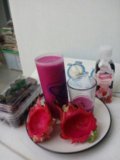 Foto resep Jus NaYoKu (Buah naga+yogurt+kurma)