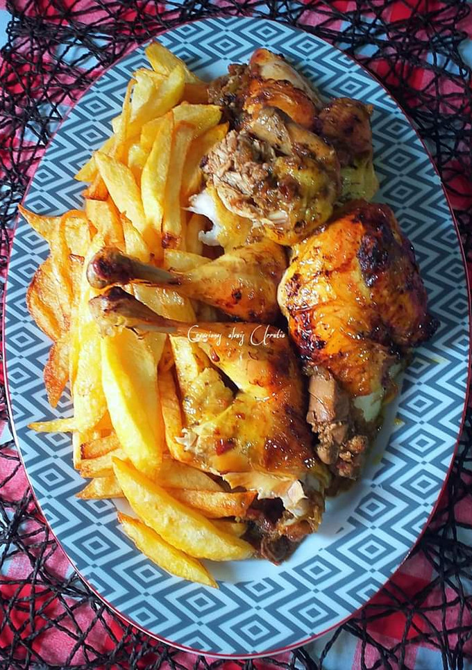Una foto de Pollo asado en bolsa al horno con ras el hanout propio