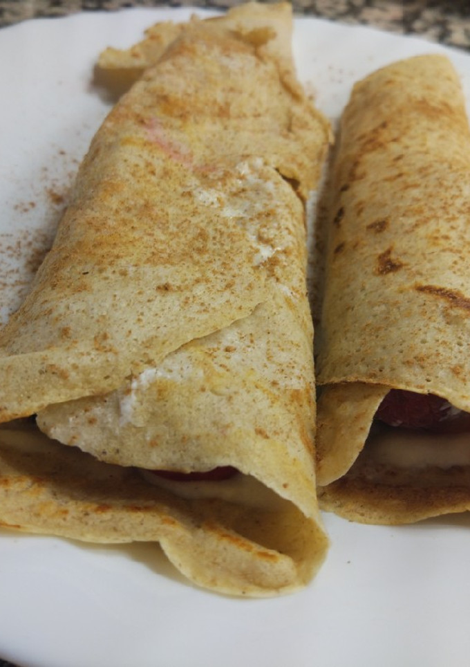 Una foto de Crepes de avena fit