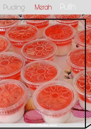 Foto resep Puding Merah Putih