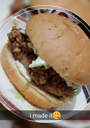 A picture of Zinger Burger.