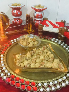 A picture of Traditional Punjabi Panjiri.