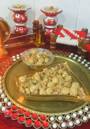 A picture of Traditional Punjabi Panjiri.