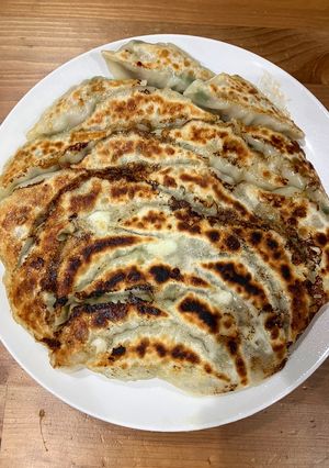 A picture of Vegetable-Packed Gyoza.