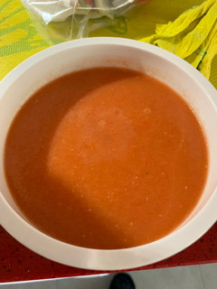 Una foto de Gazpacho el primero en Thermomix