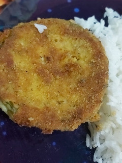 Una foto de Milanesas de zapallitos rellenos