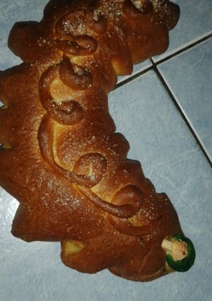 Una foto de Pan tradicional de muerto o Pan de mona