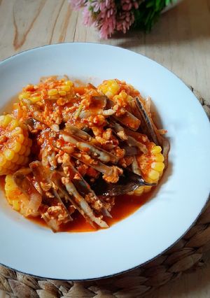 Foto resep Kerang Bambu Saus Padang