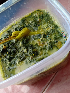 Foto resep Sayur daun singkong teri santan