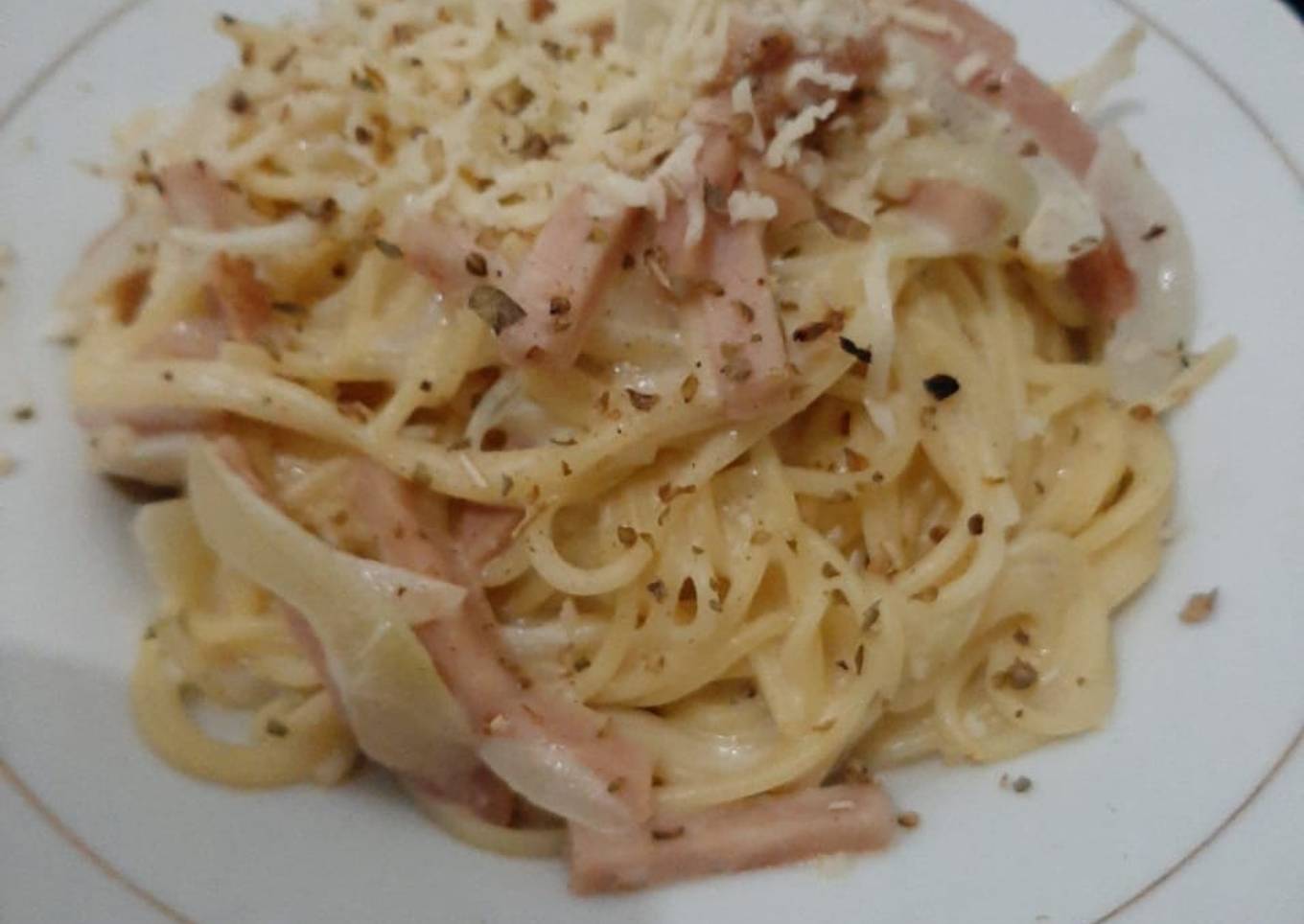 Spagetti Carbonara enak dan mudah