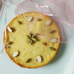 A picture of Chhena poda.