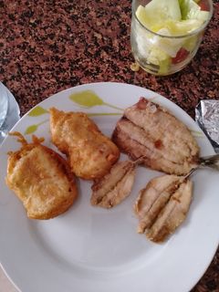 Una foto de Bacalao rebozado
