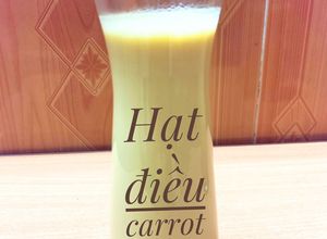 Hình của món Sữa hạt điều carrot.