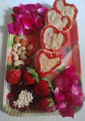 स्ट्रॉबेरी ड्राई फ्रूट ओट्स कुकीज (strawberry dry fruits oats cookies recipe in Hindi) रेसिपी मुख्य फोटो