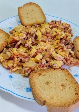 Una foto de Huevos revueltos