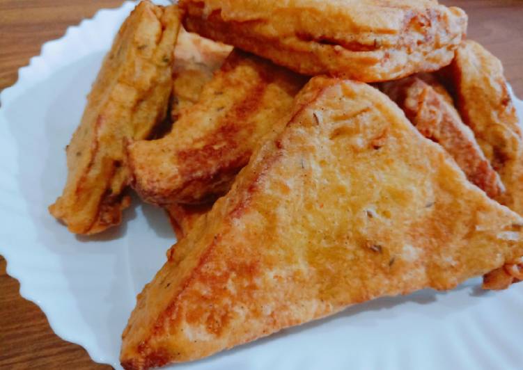 How to Make Super Quick Homemade Crispy bread pakora recipe,, Ramadan special
